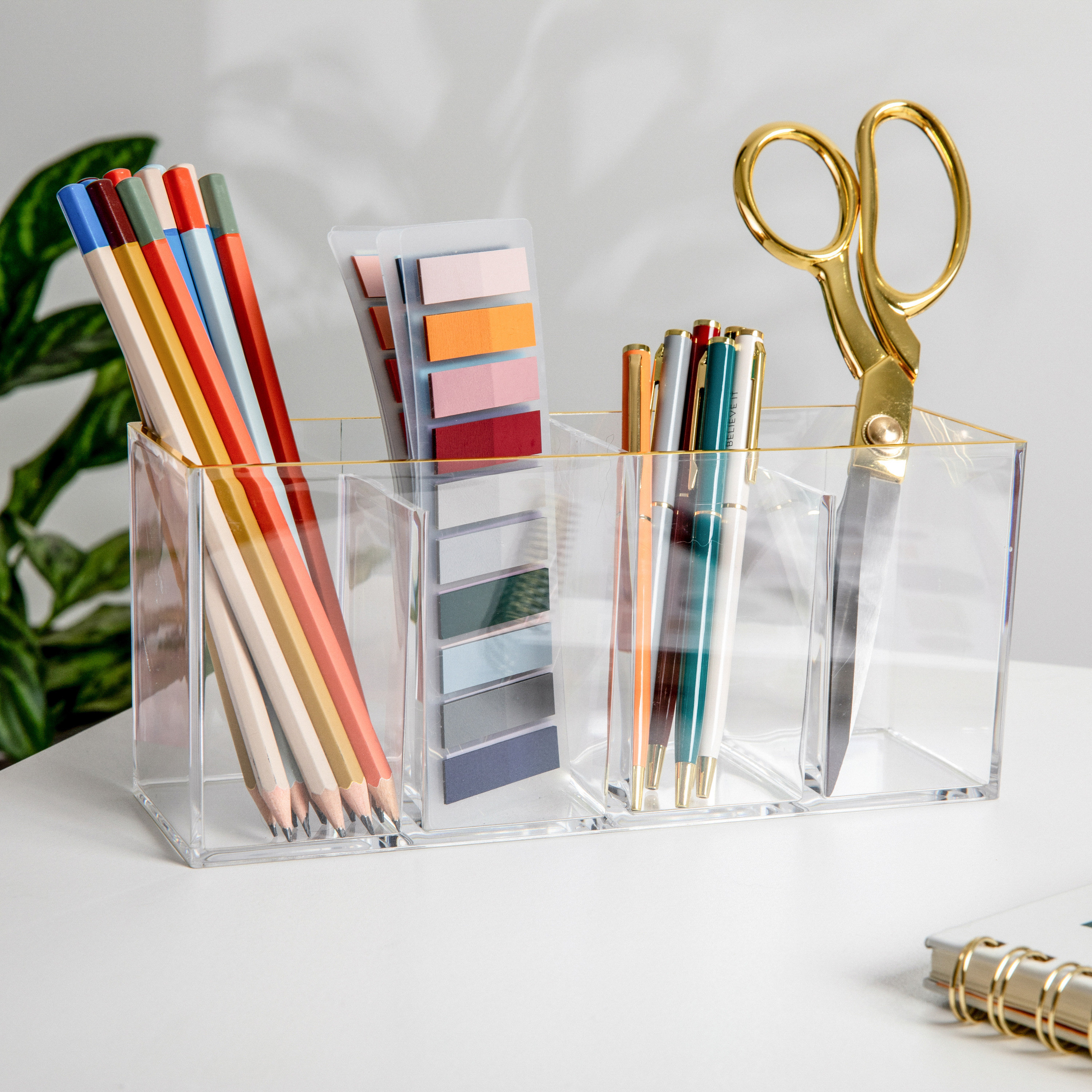 Martha Stewart Thomas Martha Stewart Plastic 4 Compartment Pen Holder