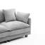 Canapé 3 places avec repose-pieds avec rangement pour le salon, la chambre à coucher et la chambre compacte, canapé modulaire rembourré, banc en L avec repose-pieds