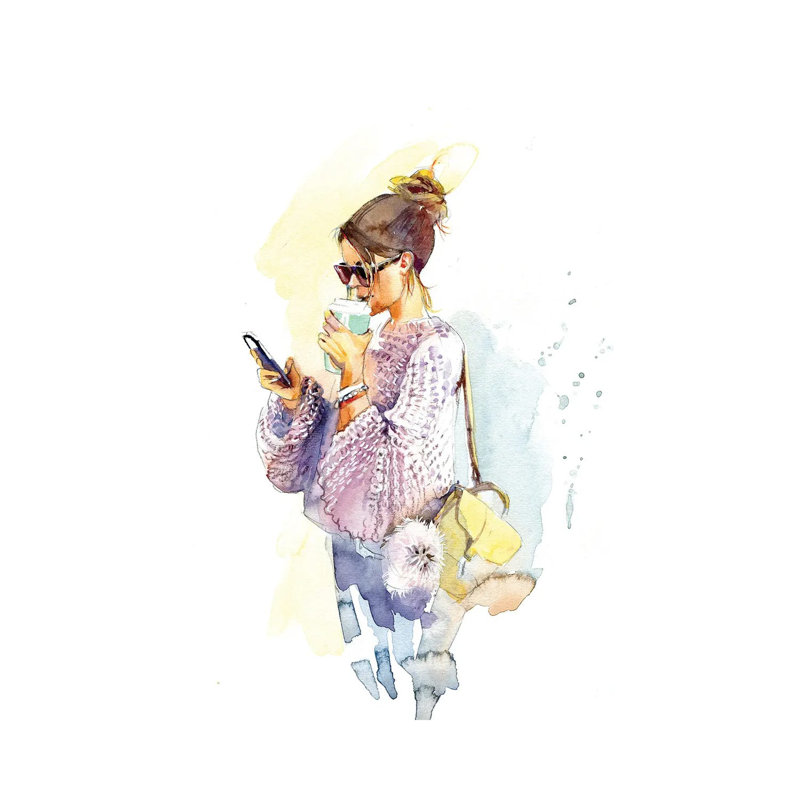 Chance Meeting by Marina Ignatova - Wrapped Canvas Gallery-Wrapped Canvas Giclée, 101.6 cm H x 66.04 cm W x 1.91 cm D