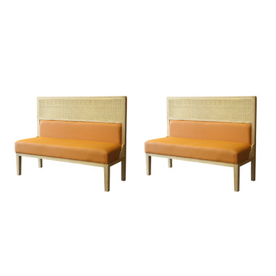 Faux Leather Upholstered Bench