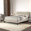  Double (4'6) Upholstered Panel Bed-1389517054