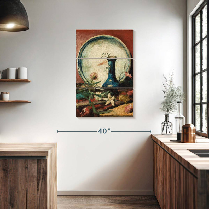 Vase et fleurs Harnek, H 38 po x l 24 po