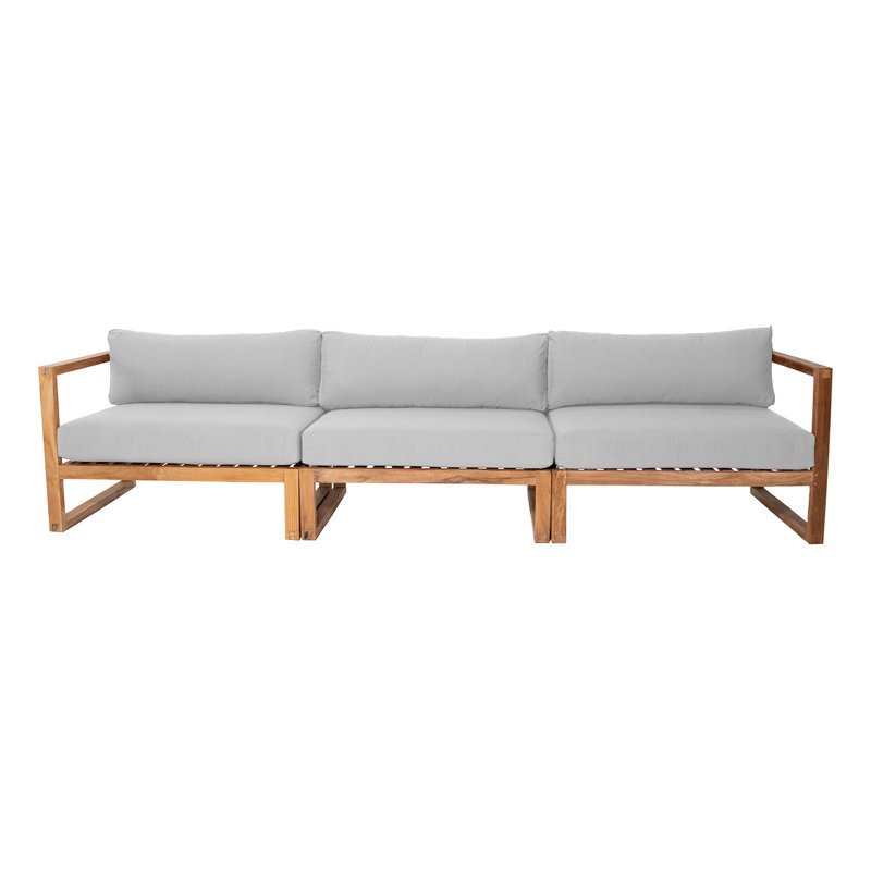 Venice Outdoor 3 - Seat Patio Sofa, Natural