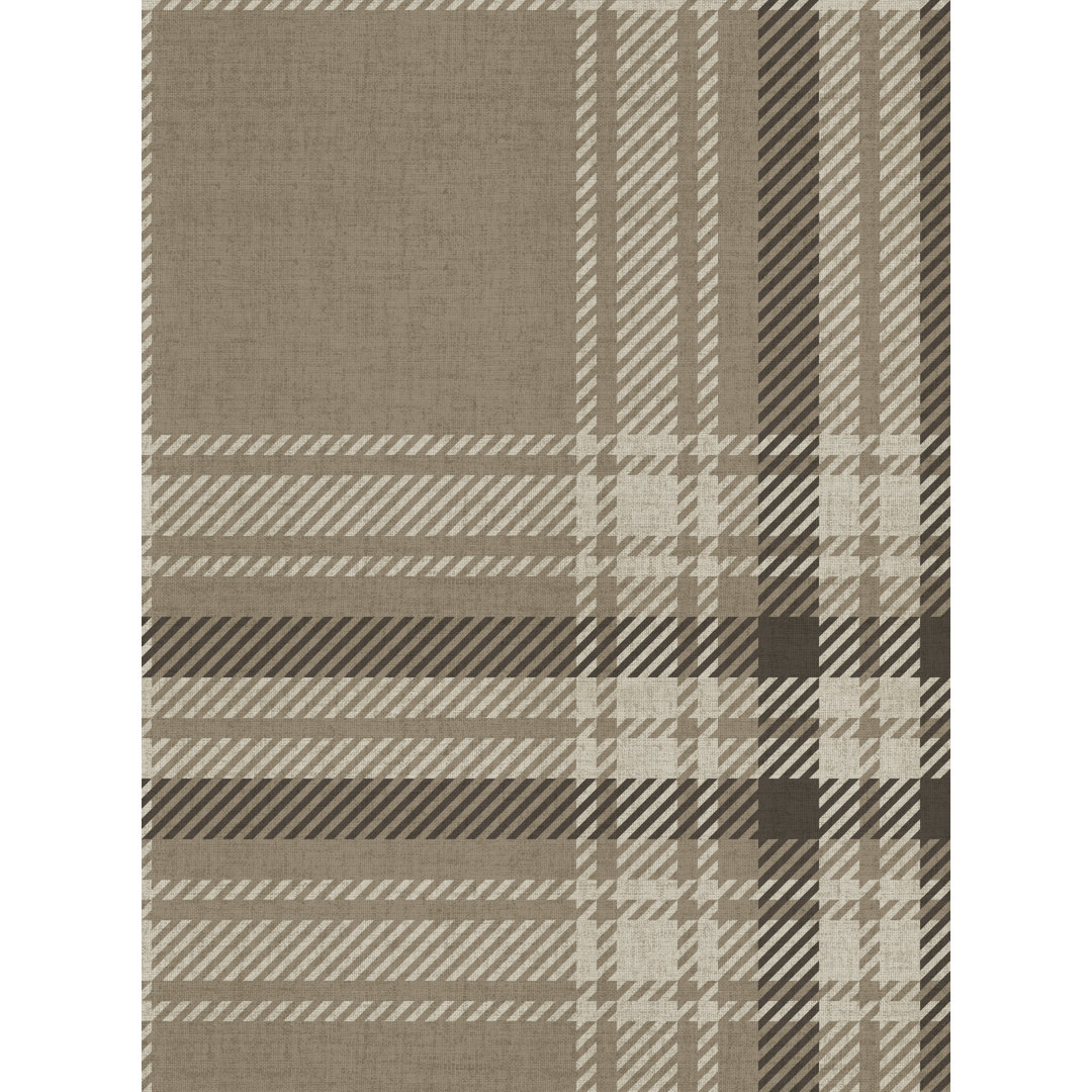 Cozy Plaid Peel And Stick Wallpaper Gracie Oaks 
