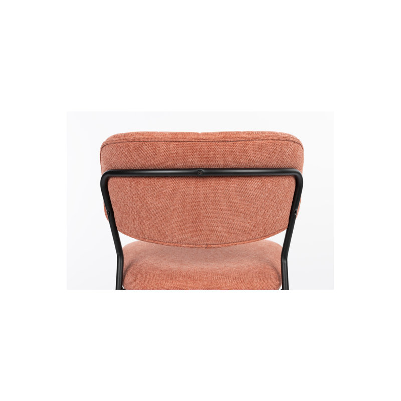 Jolien Upholstered Dining Chair, Pink, Black