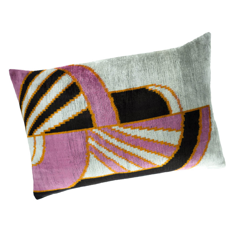 Ikat Velvet Pillow Cover