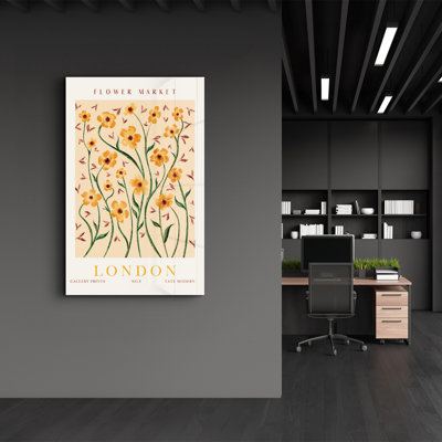 Elegant Tempered Glass Painting, 27.6 x 43.3 Inches | 100% Tempered Glass, Thickness: 0.16 Inches | UV Printed Artwork, Perfect for Home Decor & Modern Interiors, Stunning Visuals for Any Room