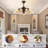 48" Gold Crystal Ceiling Fans with Lights,15 Lights Luxury Chandelier with Fan for Living Room,Modern Sputnik Fandelier with Light Remote for Bedroom,Retractable Ceiling Fan Gold and Black(Excl. bulb)-512321169-512321175