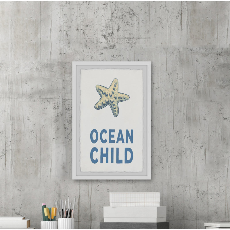 Ocean Child II - Single Picture Frame Painting, 45cm H x 38cm W x 3.81cm D