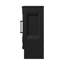 17 Stories 44cm W Black Electric Fireplace with 5120 BTU