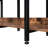 5 Tier Bookcase Home Office Open Bookshelf, Vintage Industrial Style Shelf with Metal Frame, MDF Board-617673285