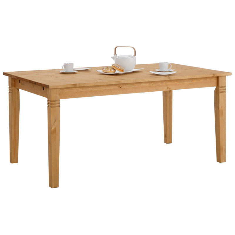 Grantville Pine Solid Wood Dining Table, Natural
