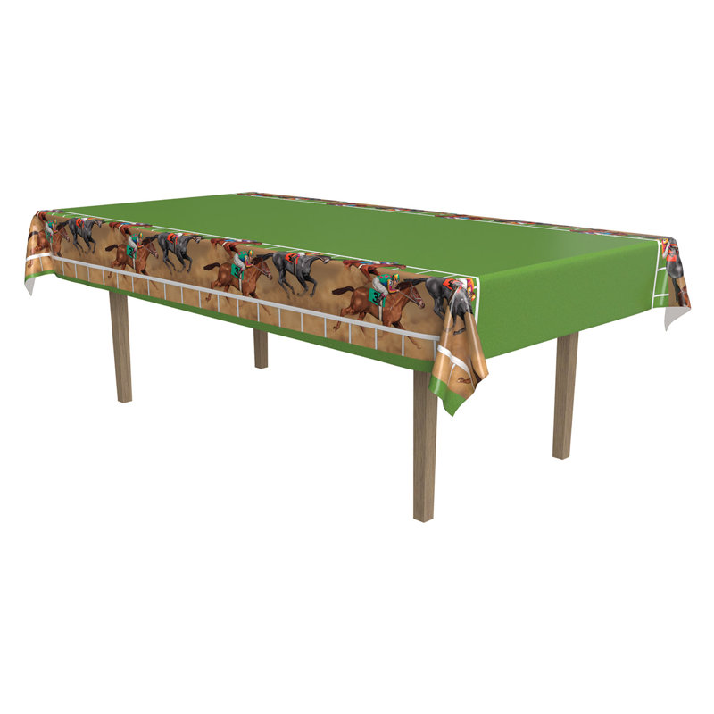Horse Racing Tablecover - 54" x 108" - Pack of 12