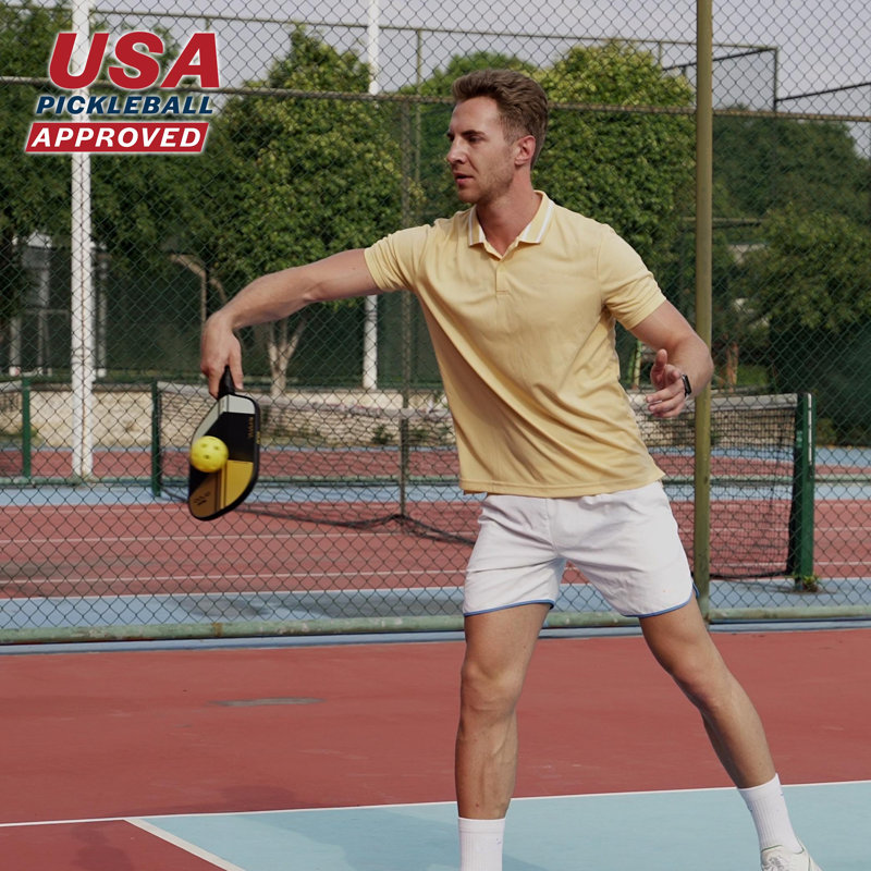ORCA Solid Wood Pickleball with Carrying Case
