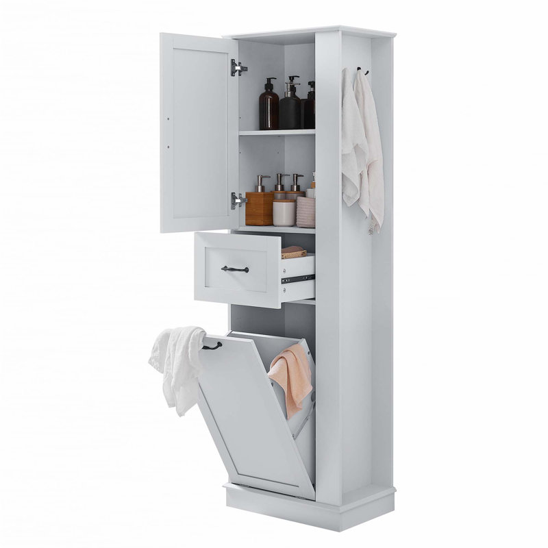 Tall Storage Cabinet, Gray