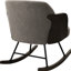 Chaise berçante rembourrée Taupe Boucle
