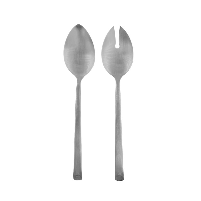 Couverts à salade en acier inoxydable Frony, Argent