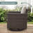Ingvald 9 Piece Wicker Outdoor Patio U-Shaped Feet Conversation Set Group , Include Fire Pit Table-1142537501