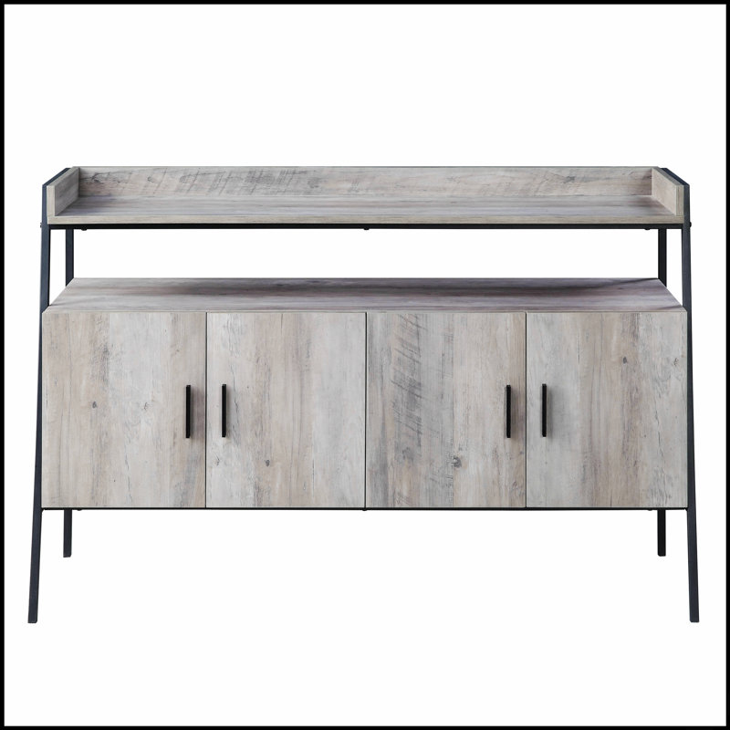 Meuble télé Samiya Oak & Finish avec support stable et conception multifonctionnelle pour une expérience de divertissement améliorée
