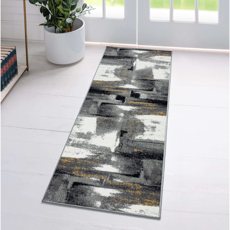 Tapis gris Alayn, Tapis de couloir de 2 pi x 7 pi