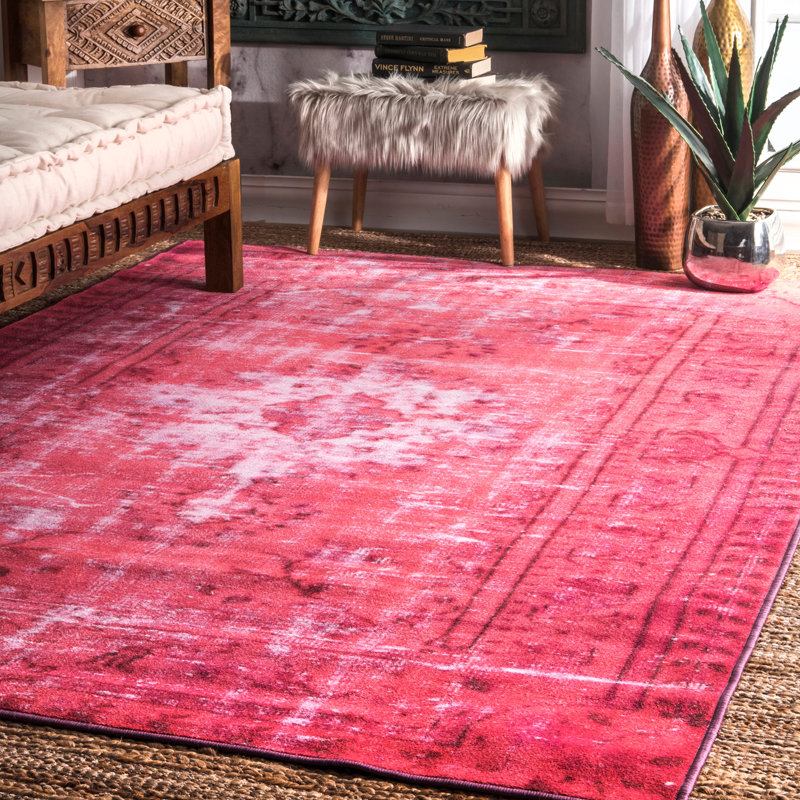 Tapis rose Bunn, Rectangle 4 pi x 6 pi