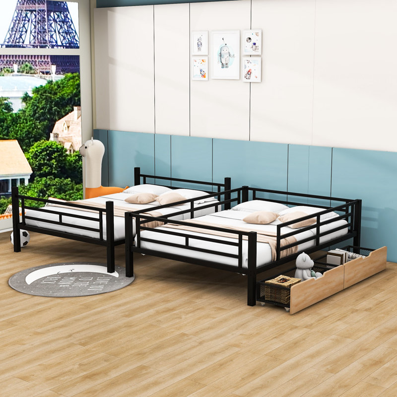 Cirrus Kids Full Over Full Bunk Bed with Drawers