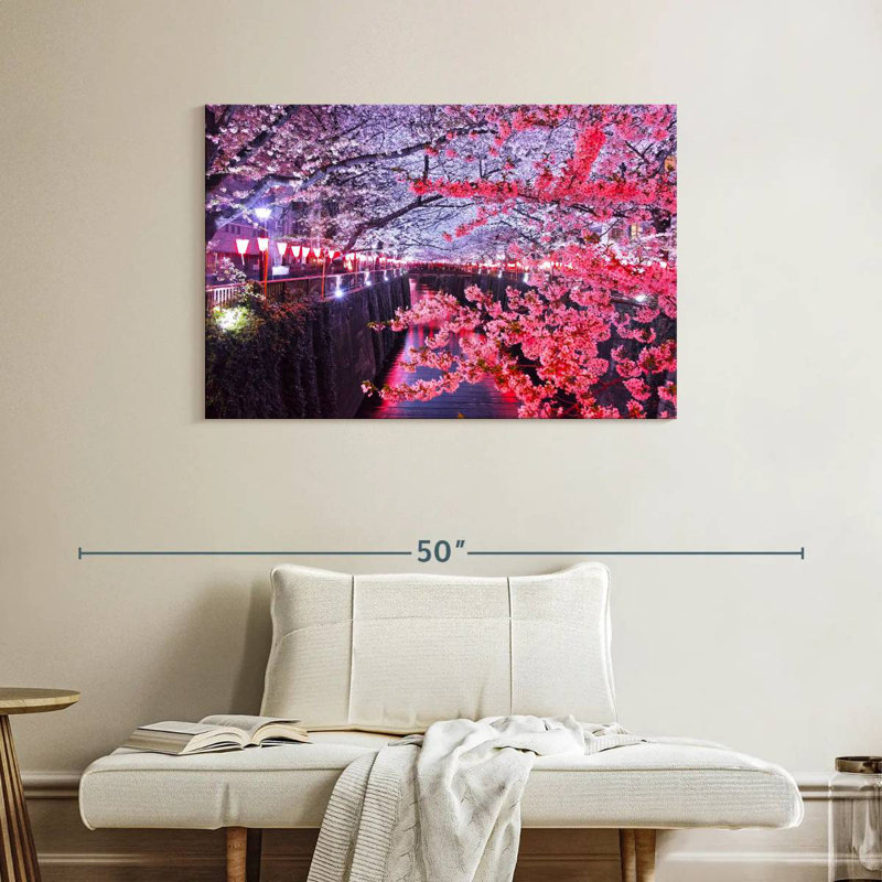 Nicci Meguro River At Spring, 26'' H x 39'' W