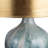 27.5"H Abstract Watercolor Glass Table Lamp With Shade