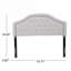 Tête de lit tapissier capitonnée avec garniture cloutée pour chambre à coucher