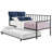 Stainless Steel Daybed with Trundle Bed