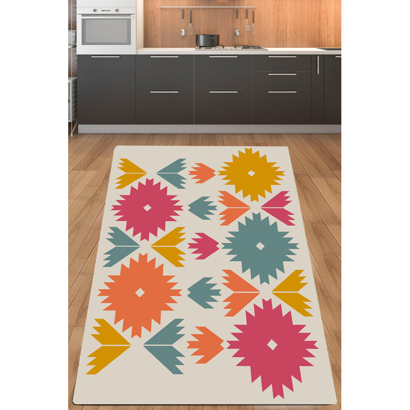 Luxurious Area Rug 6.6 x 9.5 Feet, 100% Polyester, 0.4 inches Pile Height | Antibacterial, Non-Slip Underside, Machine Washable | Perfect for Living Room, Bedroom & Dining Spaces, Soft & Durable Design