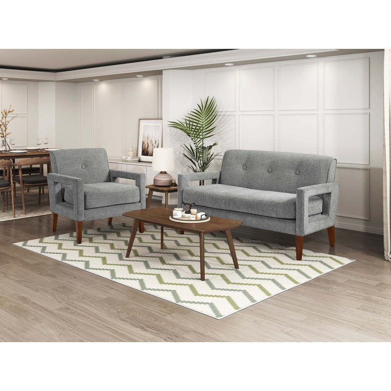 Meuble de salon 2 pièces Modern Living, Gris