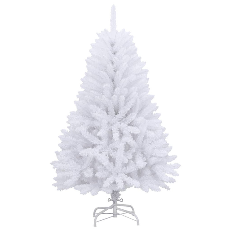 Artificial Christmas Tree, White, Not Pre-Lit, 59.1''