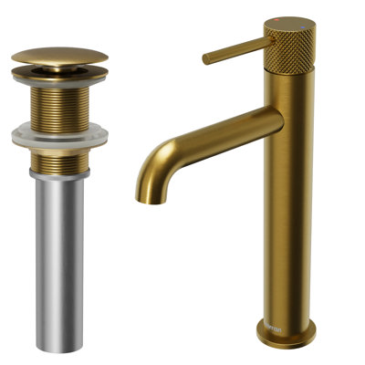 Tryst Single-handle Bathroom Faucet with Drain Assembly