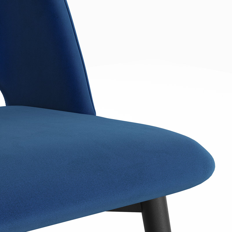 Chaise d'appoint en velours Alexavia, Saphir