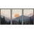 Sun Mountain Landscape "Tranquil Orange Sunset Layered Hills Artwork, Modern Abstract Cabin Wall Pictures, Framed Canvas Giclée Print 3 Pieces Wall Art" 16"x24"x3 pcs, 24"x36"x3 pcs-94433957-94433956-119461092