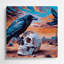 «Southwestern Animals», art mural rose en métal 46-53288353