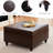 Aimee-Lee Faux Leather Ottoman-1952583156