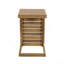 Table de bout en C brun