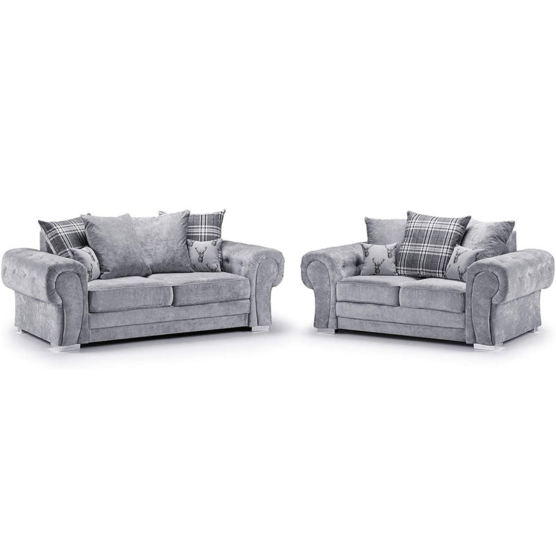 Desilva 2 - Piece Living Room Set, Grey