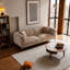 Canapé moderne en tissu bouclé avec design incurvé-2135652835
