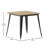 Harewood Square Commercial Indoor/Outdoor Poly Resin Restaurant Table with Steel Frame-797385360-797385365