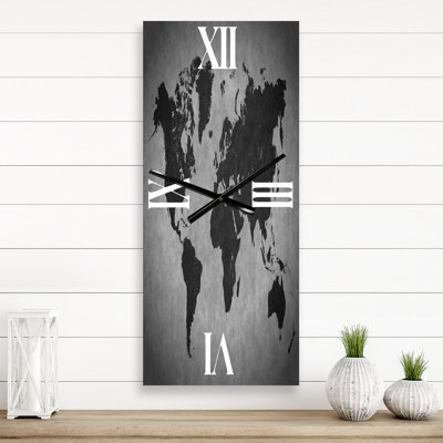Ancient Map of The World IX - Vintage Wall Clock