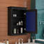 Armoire de rangement murale pour salle de bain avec miroir, tablette réglable et conception compacte pour les salles de bain modernes-2048558866