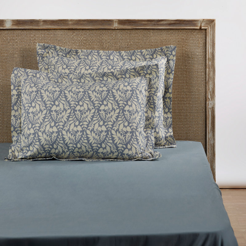 100% Cotton Pillowcase, Blue, 19.7 x 27.6 inches | 200 Thread Count, Envelope Closure | Gentle Wash, Tumble Dry, Iron Safe | Soft & Breathable for Ultimate Comfort, Perfect for Home & Guest Bedrooms