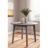 Extendable Round Solid Wood Base Dining Table