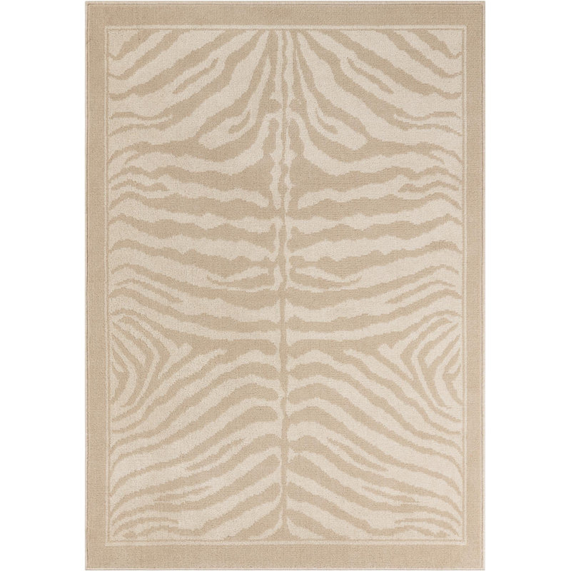 Tapis Equiferus Teonni, Beige, Rectangle 4 pi 1 po x 6 pi 1 po