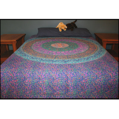 Cotton Floral Coverlet