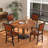 Ailse Upholstered Folding Dining Room Chairs Set Of 4, Faux Leather Parsons Dining Chairs, Kitchen Armless Side Chairs With Padded Seats-1547791768-1380187569