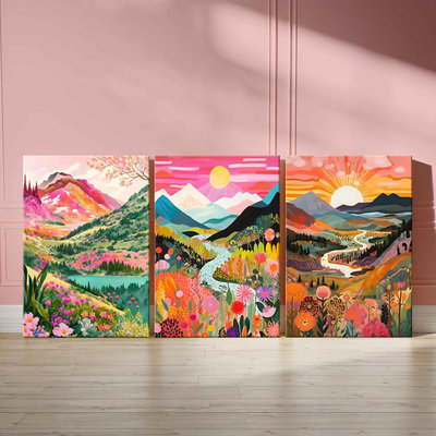 3 Piece Wrapped Canvas Print